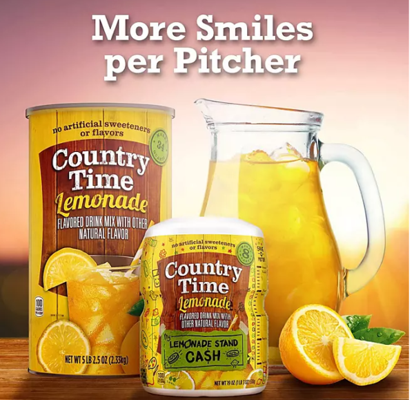 Country Time Powdered Lemonade Drink Mix 82.5 oz. - Image 2