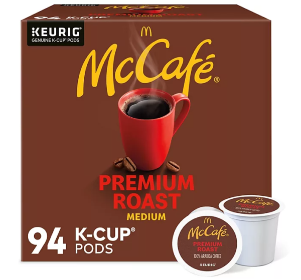 McCafe Premium Medium Roast K-Cup Coffee Pods, 94 ct.