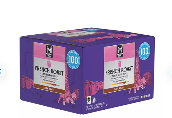 Member's Mark Dark Roast Coffee Pods, French, 100 ct. - Image 2