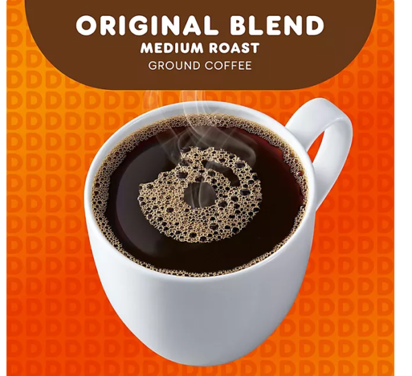 Dunkin' Donuts Original Blend Ground Coffee, Medium Roast, 45 oz. - Image 2