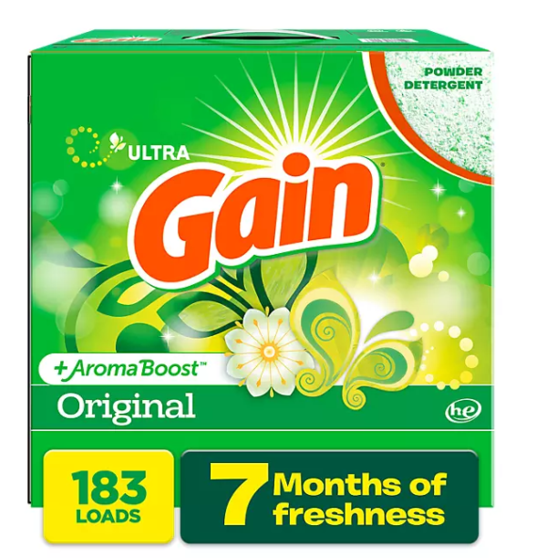 Gain Ultra Powder Laundry Detergent, Original, 183 loads, 188 oz. - Image 3