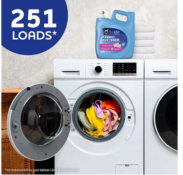 Member's Mark Liquid Fabric Softener, Spring Flowers, 251 loads, 170 fl. oz. - Image 2