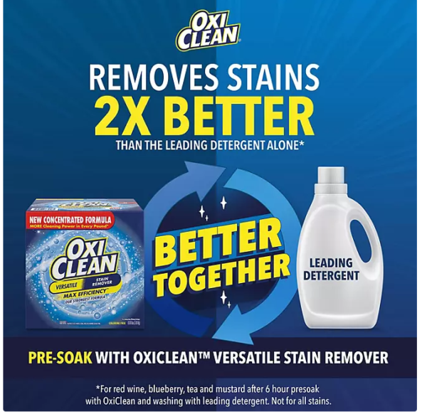 OxiClean Concentrated Max Efficiency Versatile Stain Remover Powder 8.08 lbs. - Image 2