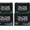 DUDE WIPES XL On-the-Go Flushable Wipes, Mint Chill, 4 ct., 120 wipes