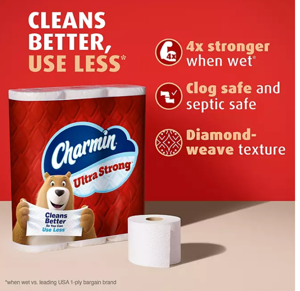 Charmin Ultra Strong 2-Ply Toilet Paper 32 rolls, 231 sheets/roll - Image 2
