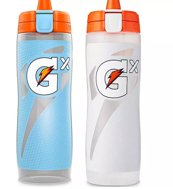 Gatorade GX 30 oz. Water bottles, 2 Pack (Choose Color)