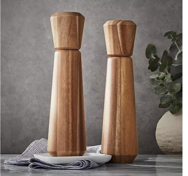 Member's Mark Acacia Salt and Pepper Mill Set, Assorted Colors